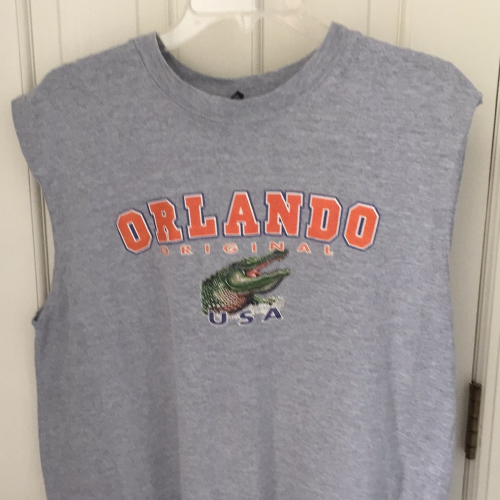 Orlando Original Alligator tank top  Men’s L Grey